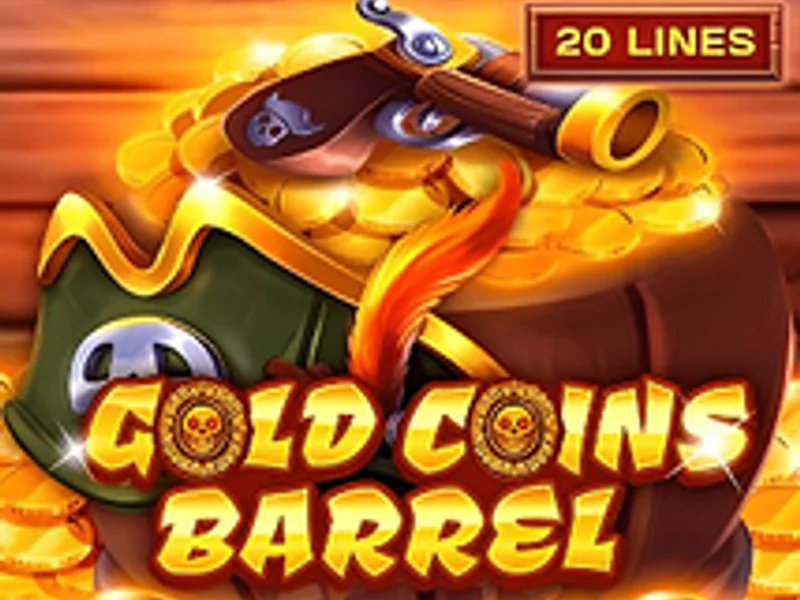 Gold Coins Barrel